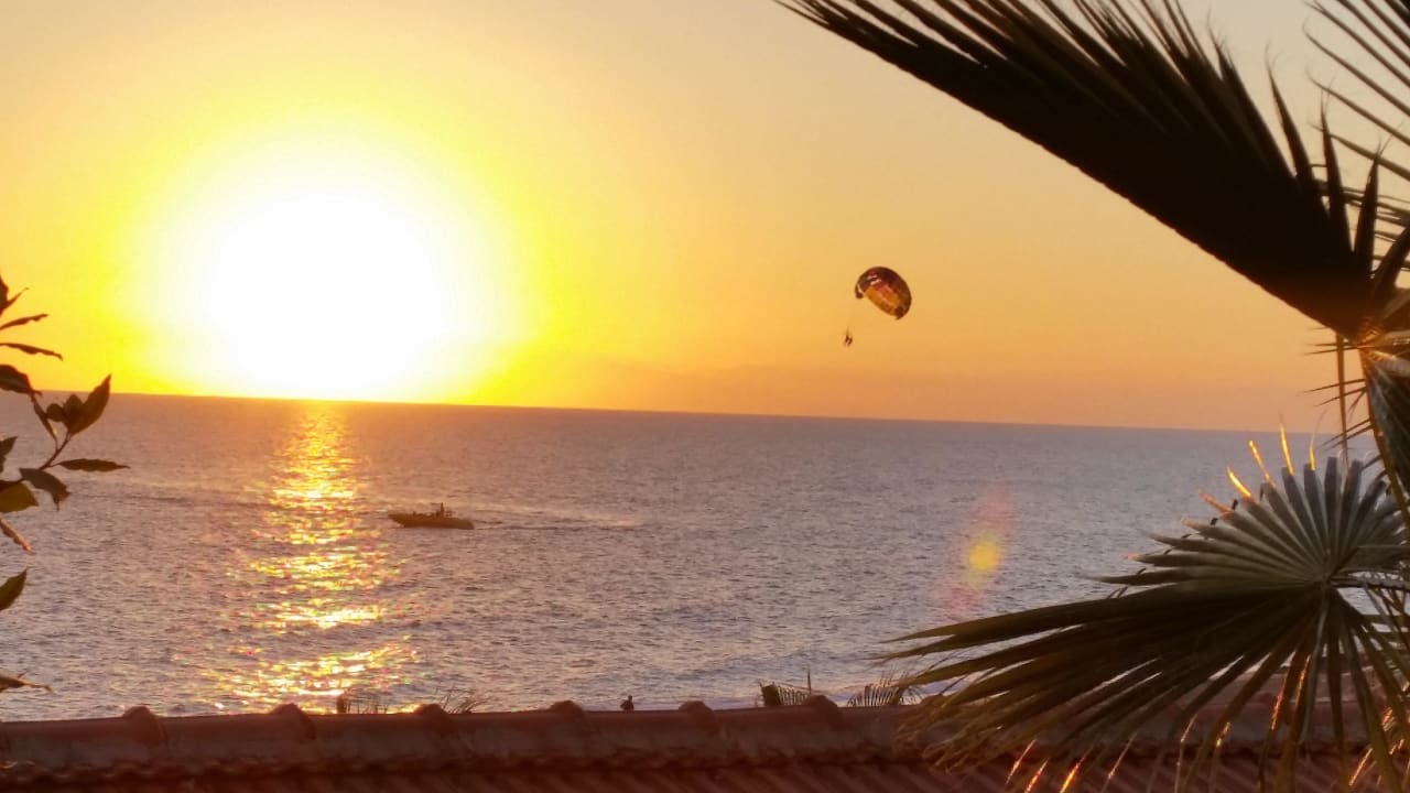 Zimmerblick in der Abenddämmerung Adora Calma Beach Hotel