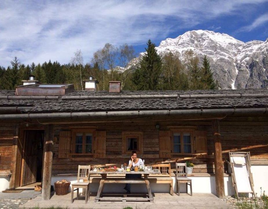 Frühstück auf der Terrasse PRIESTEREGG Premium ECO Resort