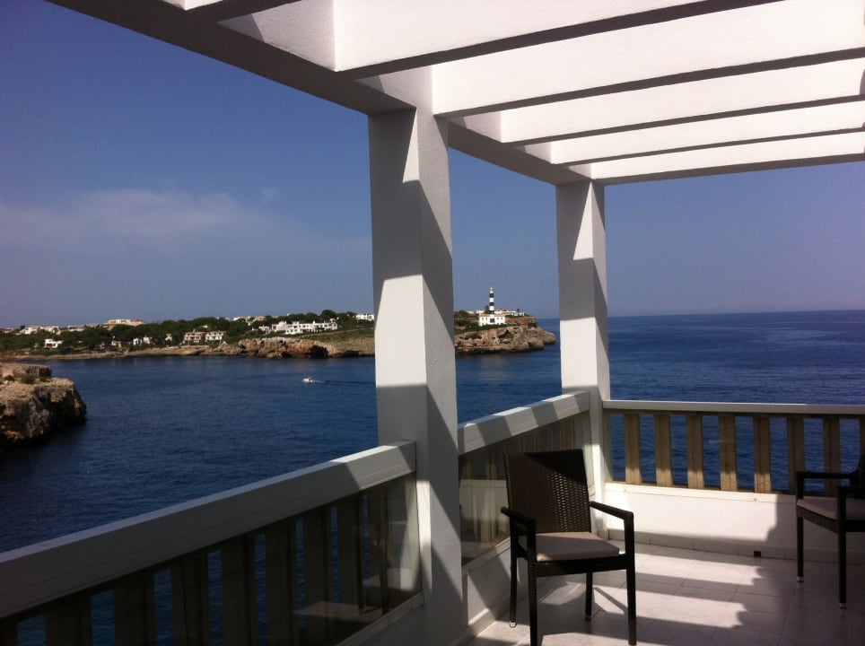 Wunderschöne Aussicht von meinem Appartement Orange Colom Seaside Apartments