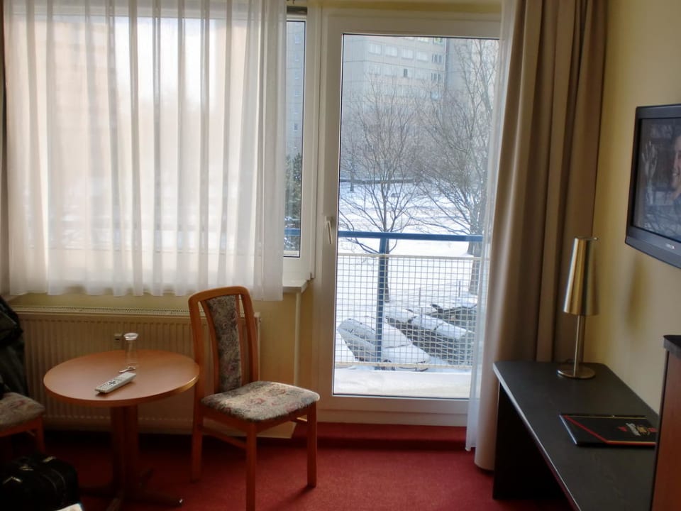 Blick zum Balkon Hotel Wilna