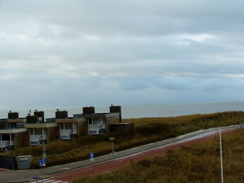 Uitzicht vanaf balkon appartement Hotel Meyer