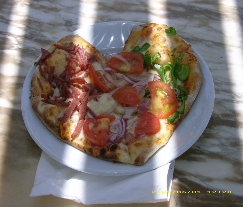 so sieht die Pizza aus Bel Air Azur Resort - Adults only