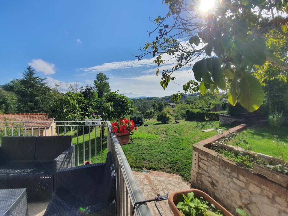 Ausblick Pension La Maison Du Pont