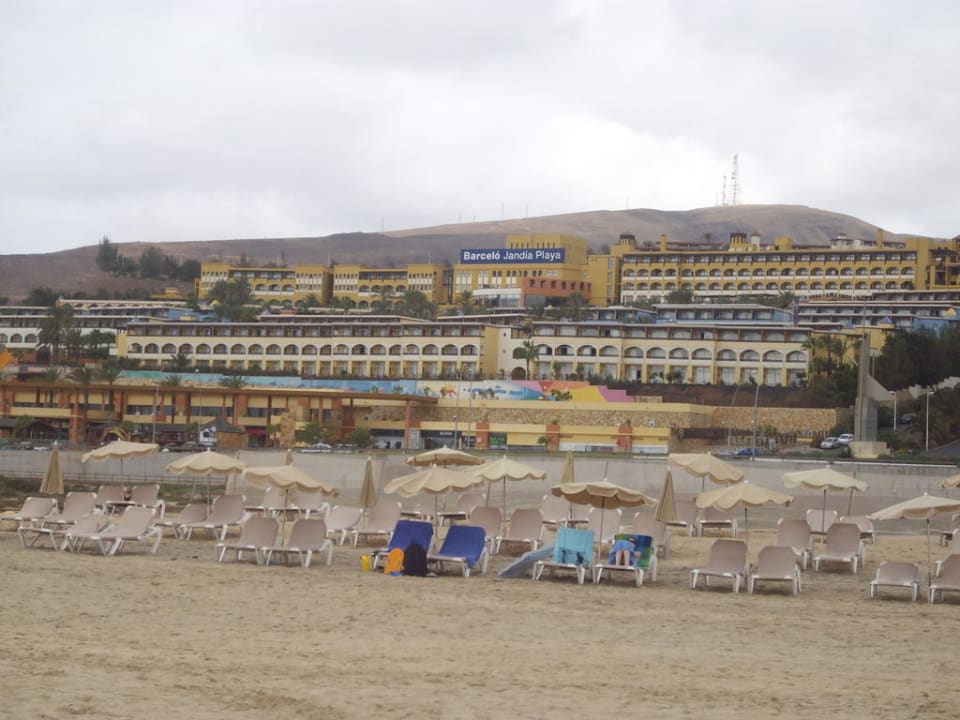 Hotel Barcelo vom Strand aus Occidental Jandía Playa