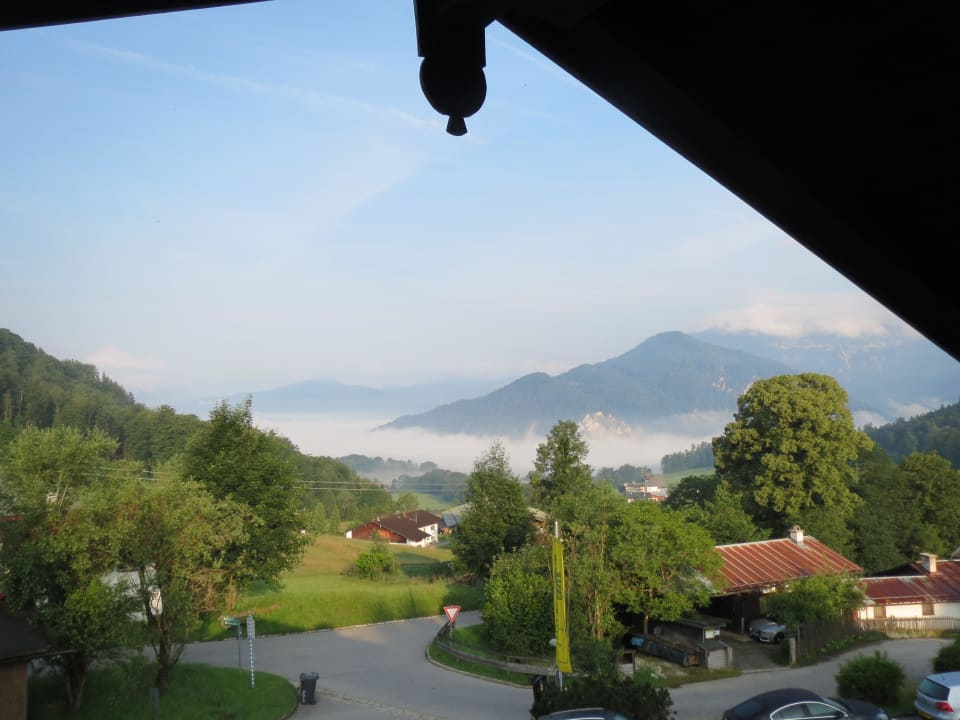 Ausblick vom Balkon Alpenhotel Bergzauber