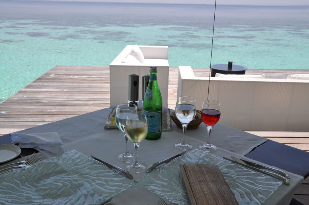 Ausblick vom OW-Restaurant ananea Diamonds Athuruga