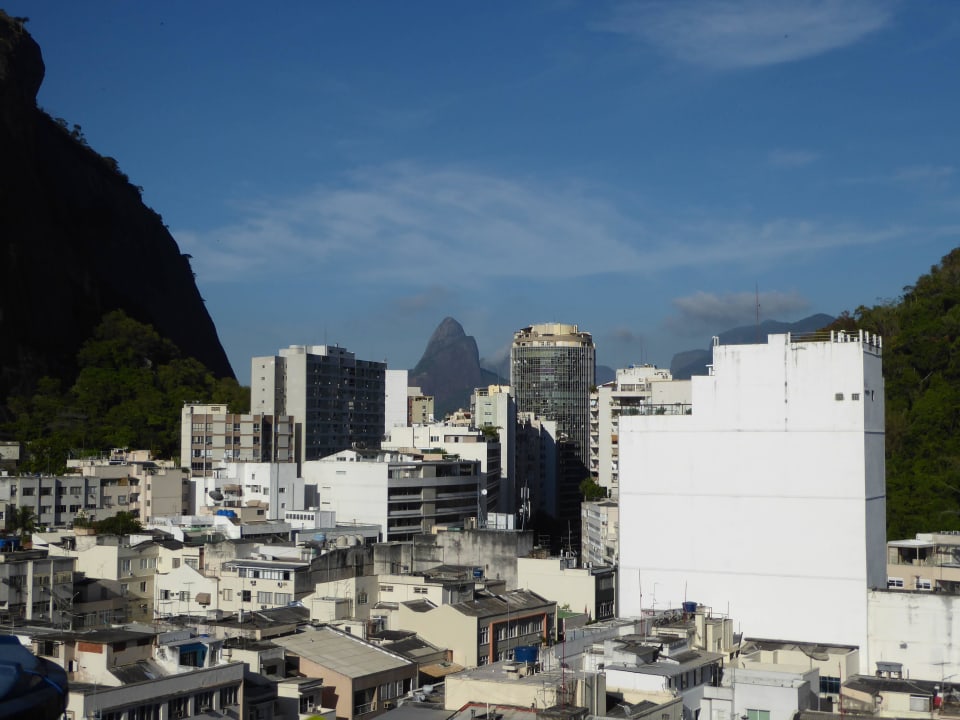 Terrassenausblick Hotel Augustos Copacabana