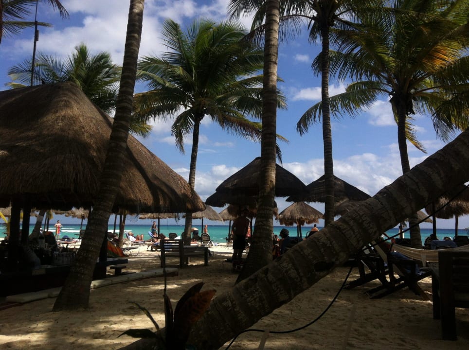 Essbereich am Mittag/Strand Hotel Las Palapas