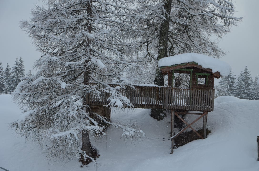 Der beliebte Hochstand für unsere Kids Ferienhaus Kirchplatzl