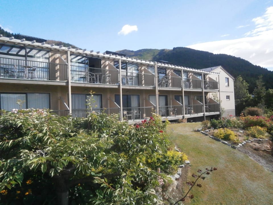 Von der Restaurantterrasse Hotel Aspen on Queenstown
