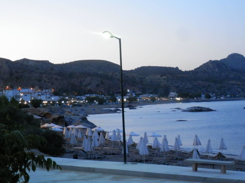 Abendblick auf Stegna George Apartments Stegna