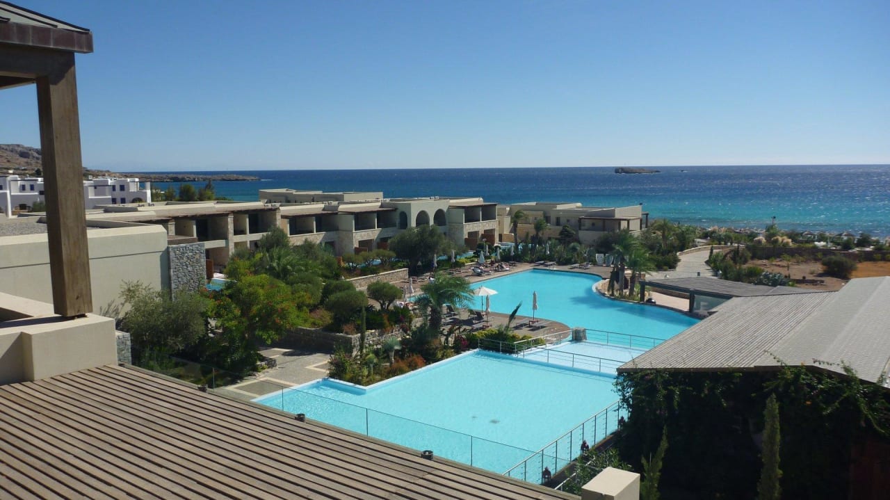 Ausblick neben Reception Aquagrand Artistic Luxury Beach Resort - Adults only