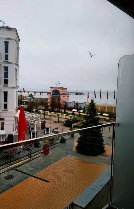 Ausblick SEETELHOTEL Kaiserstrand Beachhotel