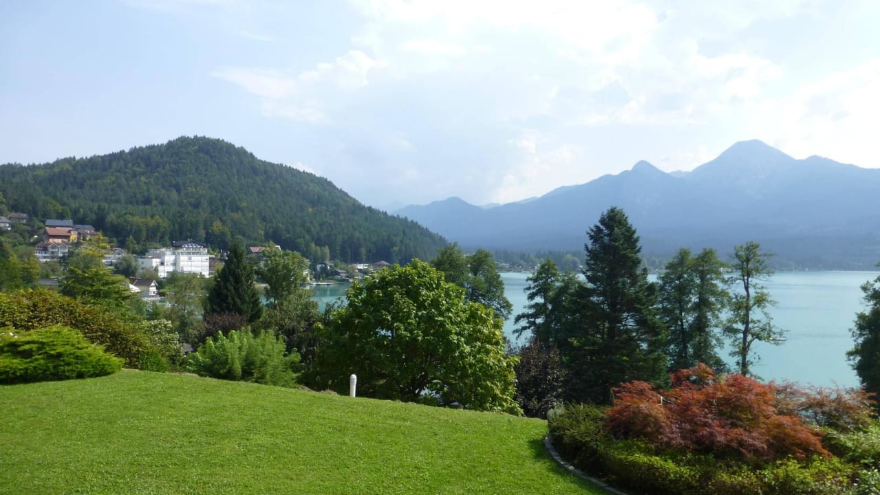 Blick vom Balkon Apartments am See Domenig