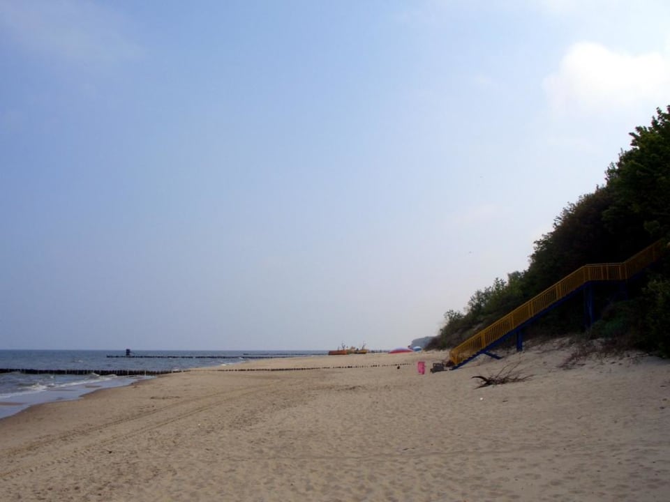 Strand mit Steilküste Pension Stachowiak Family