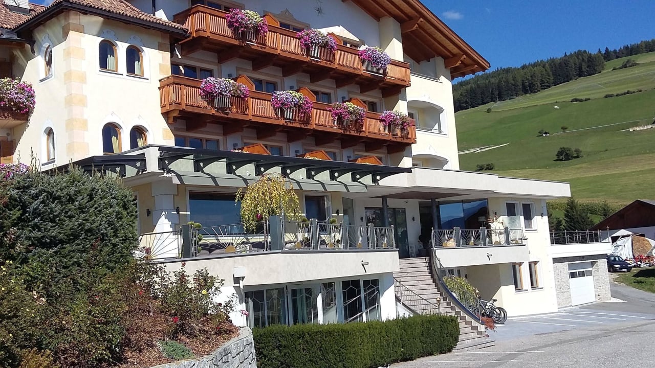 Blick vom Parkplatz Hotel Edelweiss