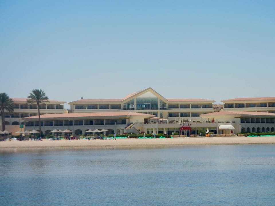 Blick vom Steg aus  Cleopatra Luxury Resort Makadi Bay