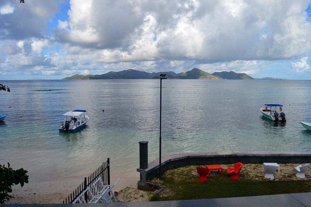 Blick vom Balkon Marie France Beach Apartments