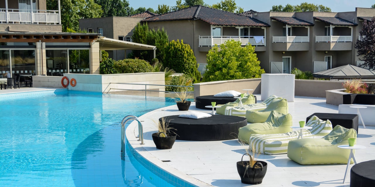 Relaxation on sun beds  Hotel Dion Palace Resort and Spa