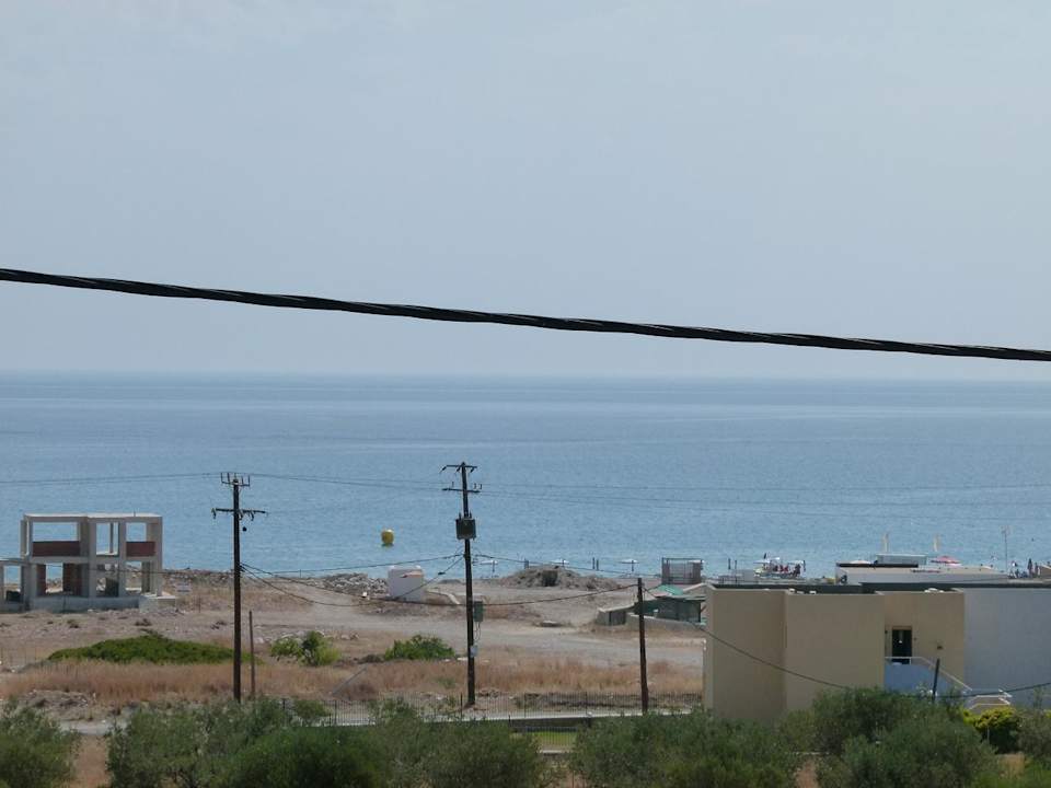Ausblick auf den Strand von Zimmer 264 Atlantica Mikri Poli Rhodes