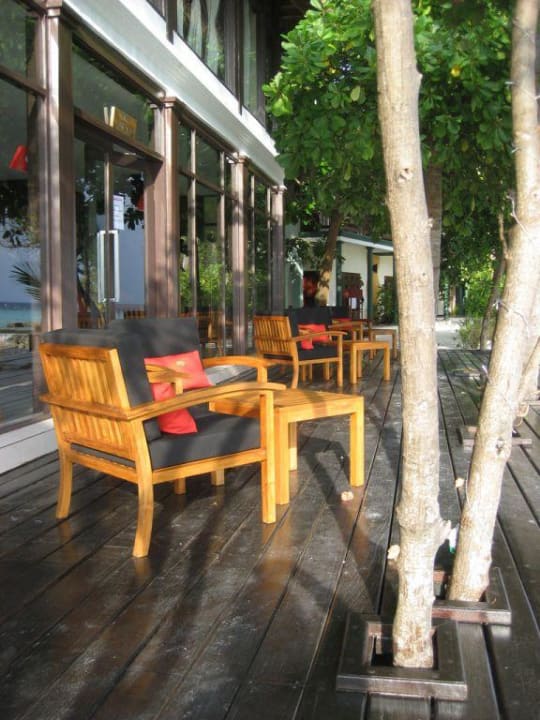 Bar bei Sonnenuntergang Adaaran Club Rannalhi - All Inclusive