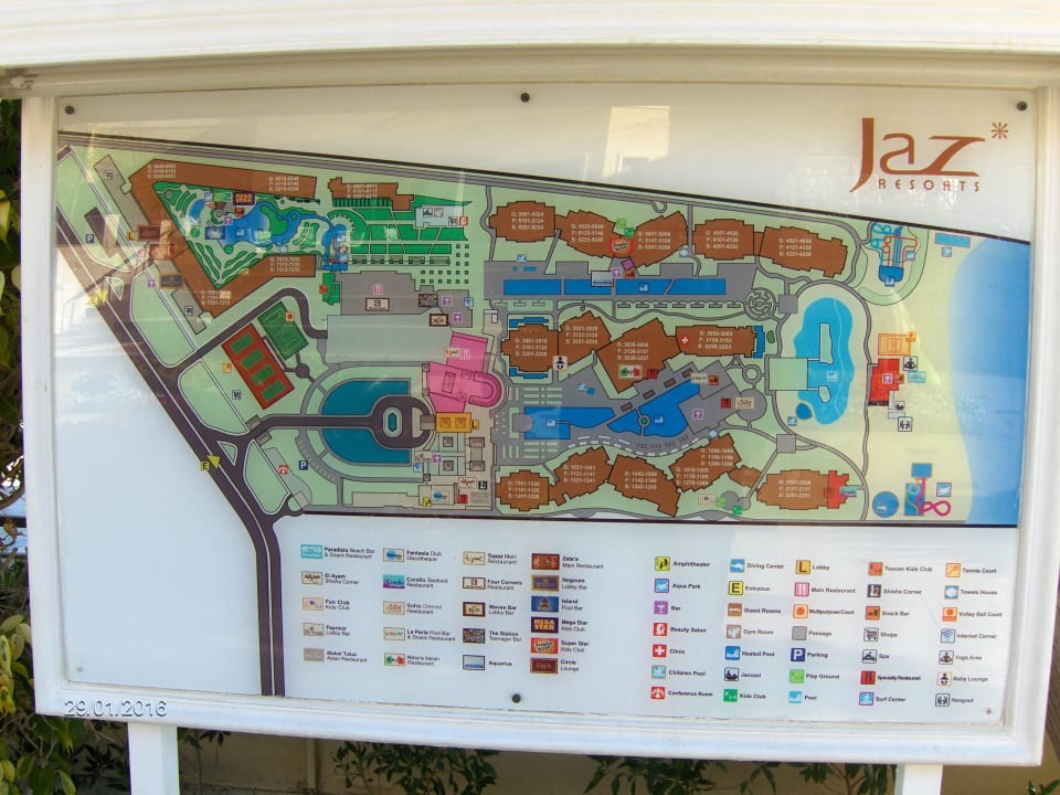 View of complex map JAZ Aquamarine Resort