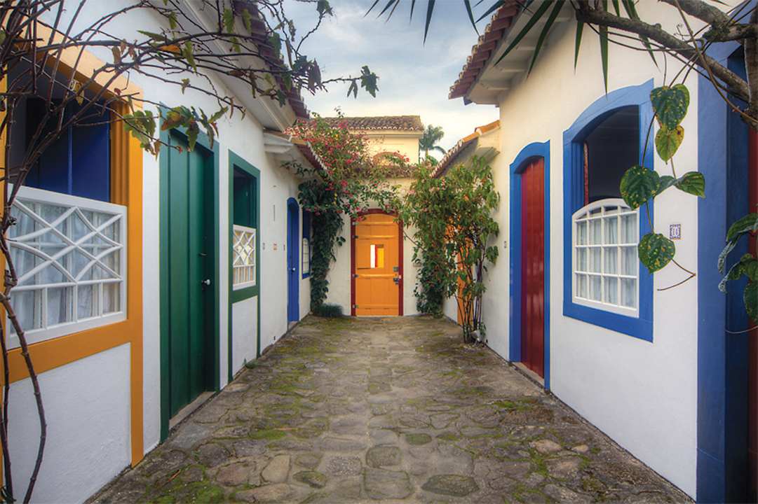 Eingang Villa mit Standard Zimmer Hotel Pousada do Ouro