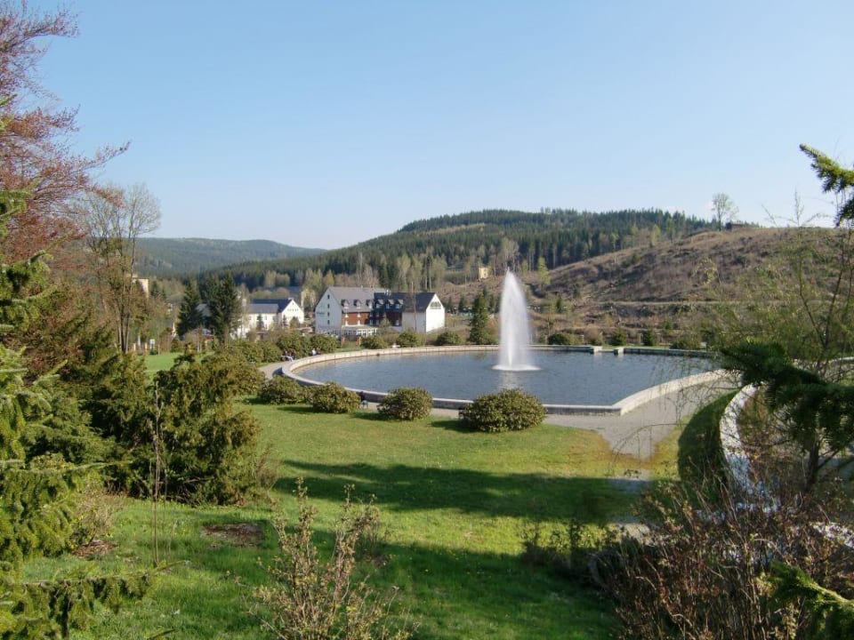 Blick vom Sanatorium zum Hotel Hotel Alte Schleiferei
