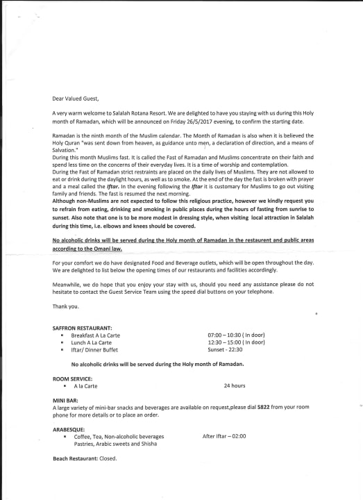 Sonstiges Salalah Rotana Resort