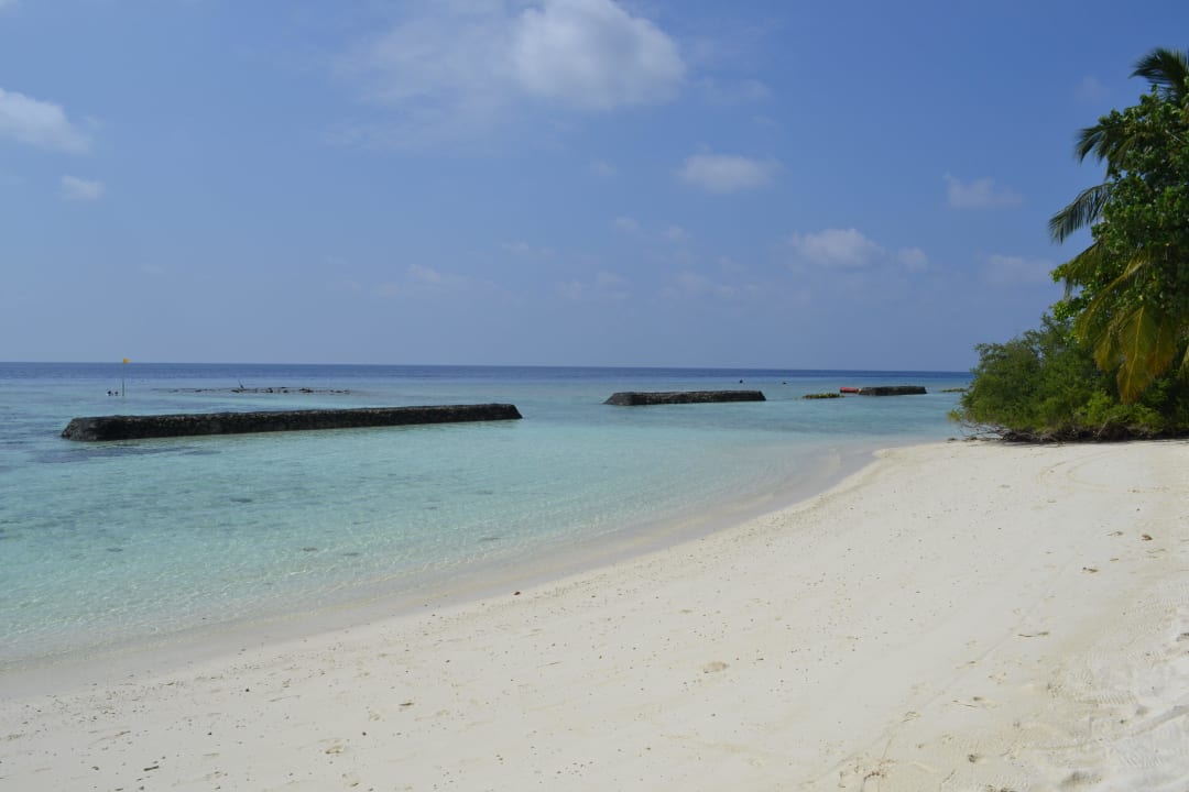 Wellenbrecher Kuramathi Maldives