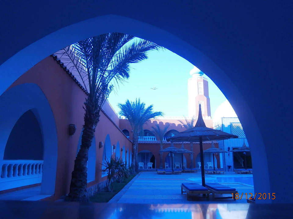 Blick vom Zimmer auf den  Pickalbatros Alf Leila Wa Leila Resort - Neverland Hurghada