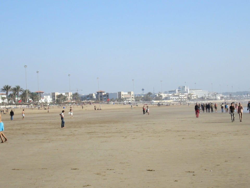 Strandabschnitt vor dem Hotel The View Agadir