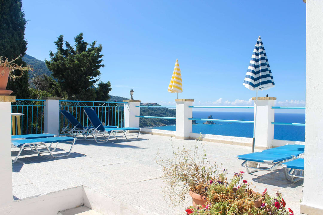 Blick von der Dachterrasse Studios & Appartements Belvedere