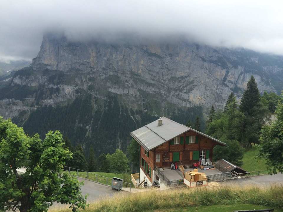 Blick vom Balkon Eiger Swiss Quality Hotel