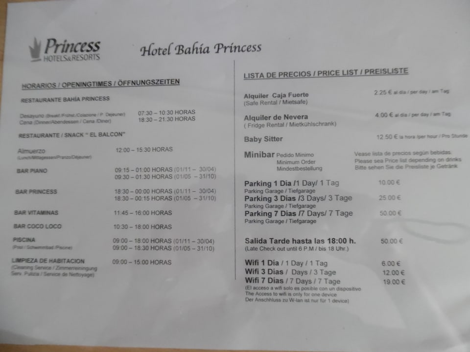 Sonstiges Princess Inspire Tenerife