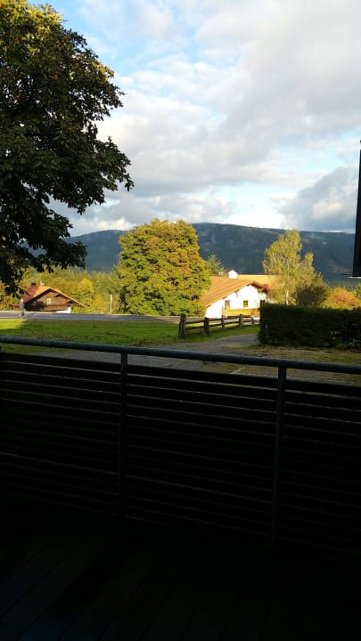 Ausblick vom Zimmer/Balkon Kinderhotel Simmerl