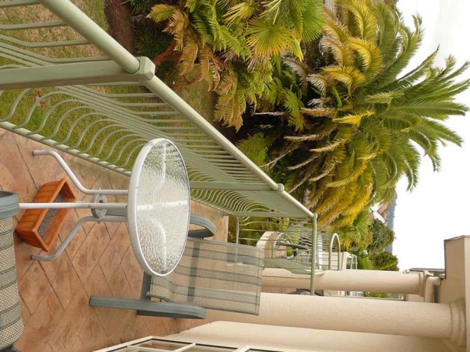 Aussicht vom Balkon Hotel Silver Fern Motor Inn