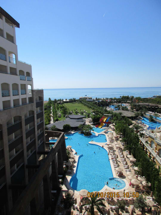 Ausblick vom Balkon Melas Lara Hotel