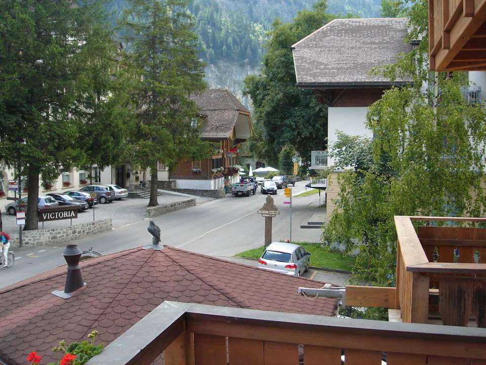 Ausblick vom Balkon Hotel Adler