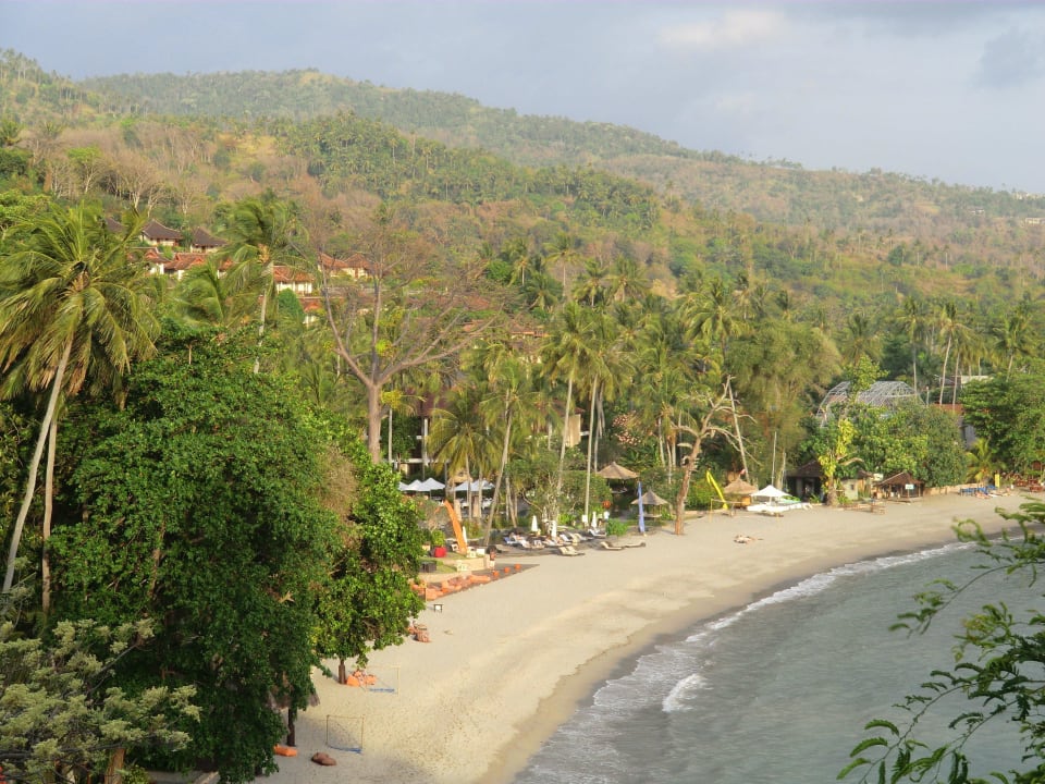 Hotel und Strand von oben Hotel Sheraton Senggigi Lombok Beach Resort