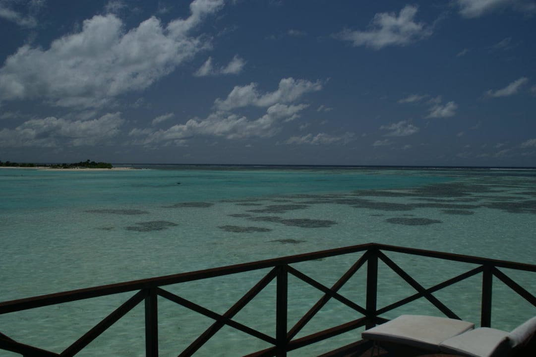 Blick von der Wasservilla Sun Siyam Olhuveli