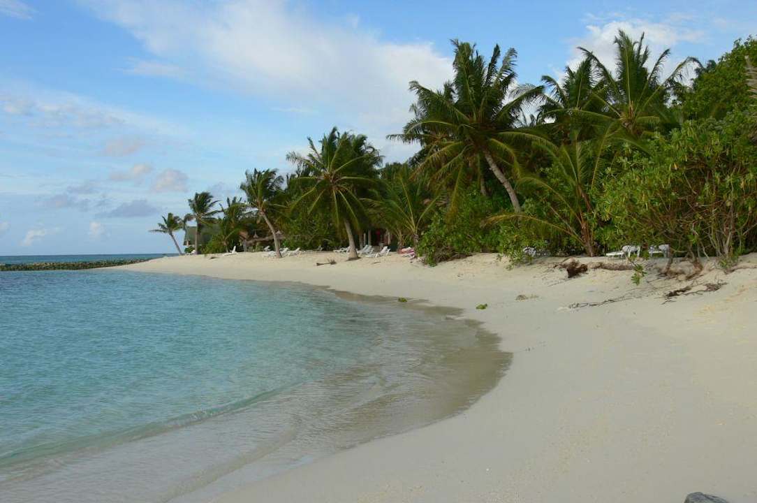Menschenleerer Strand Summer Island Maldives