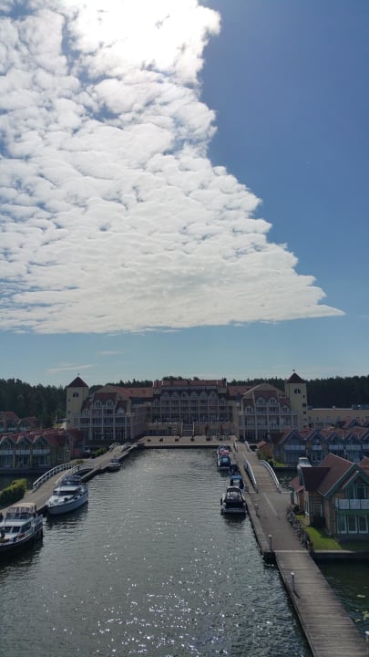 Blick vom Leuchtturm Hafendorf Rheinsberg Ferienhaus Merker S24