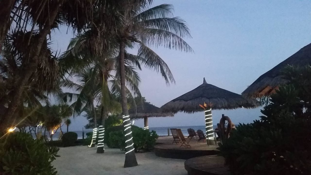 Bereich des Surfpoints bei Sonnenuntergang  Adaaran Select Hudhuran Fushi - Premium All Inclusive