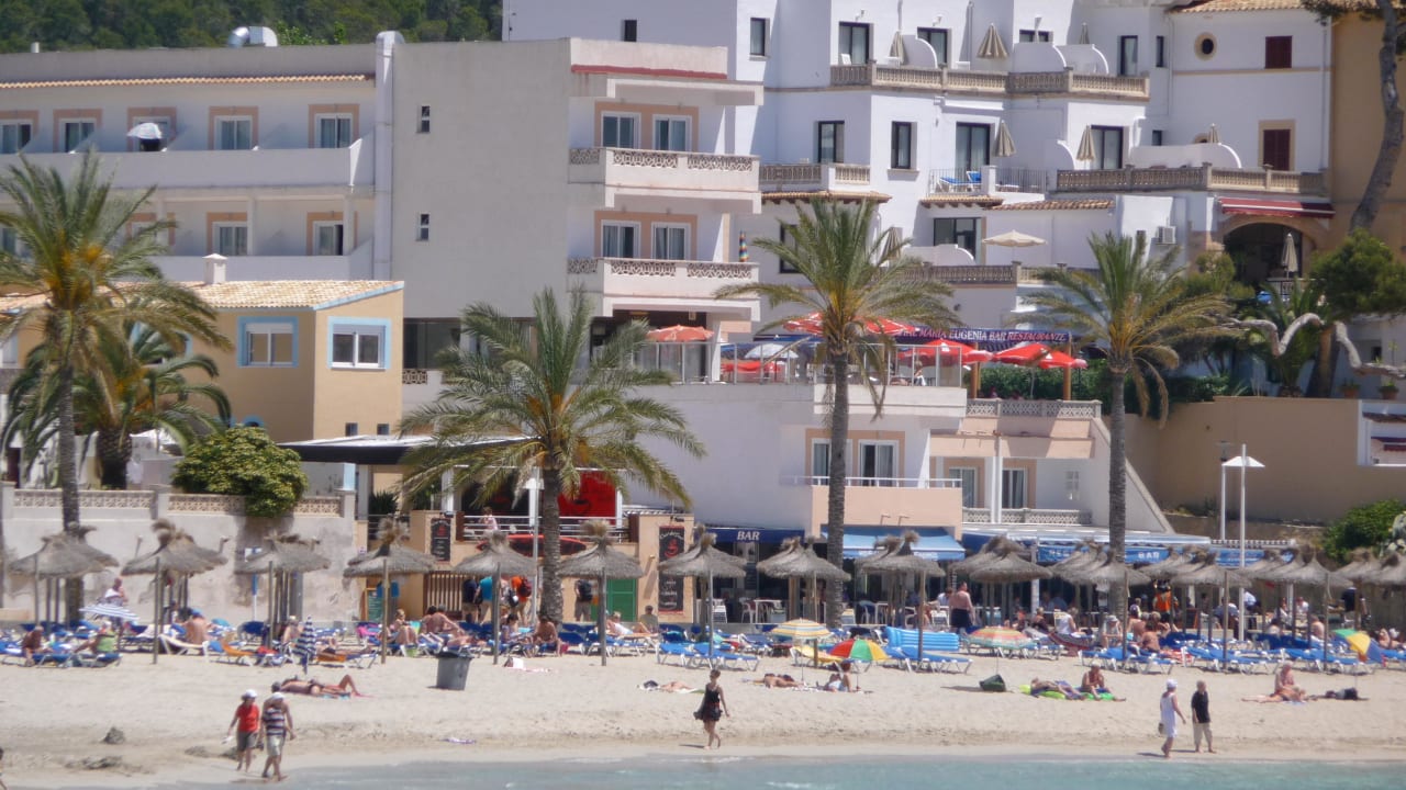 Hotel vom Boot aus gesehen Pension Maria Eugenia