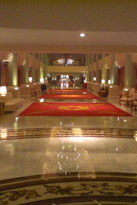The hallway in the main building JOIA Paraiso by Iberostar