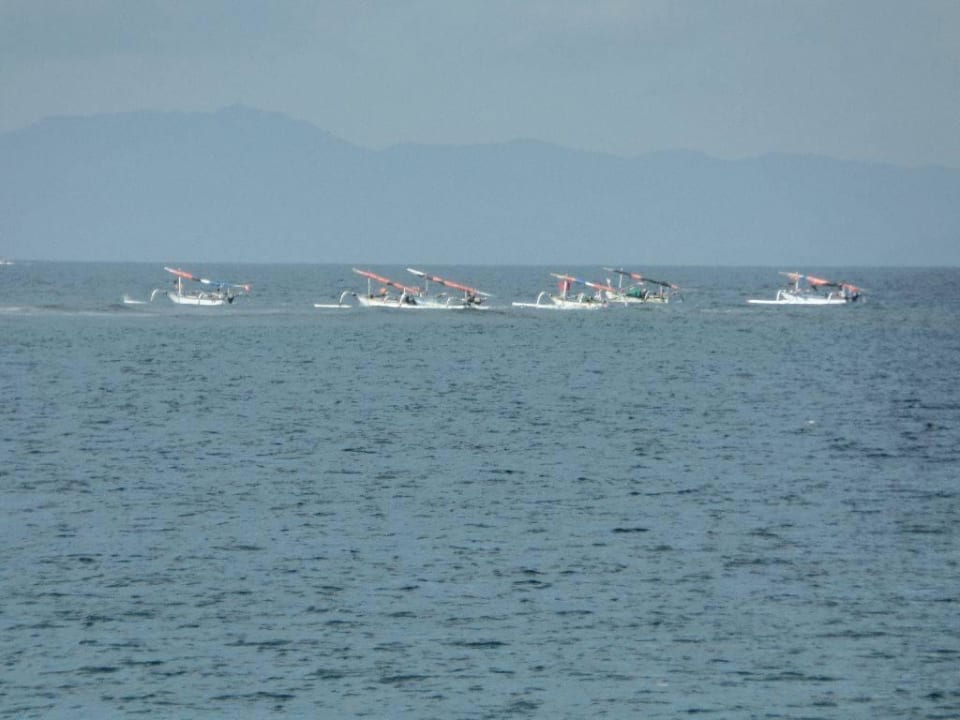 Die Fischer kehren morgens zurück Hotel Sheraton Senggigi Lombok Beach Resort