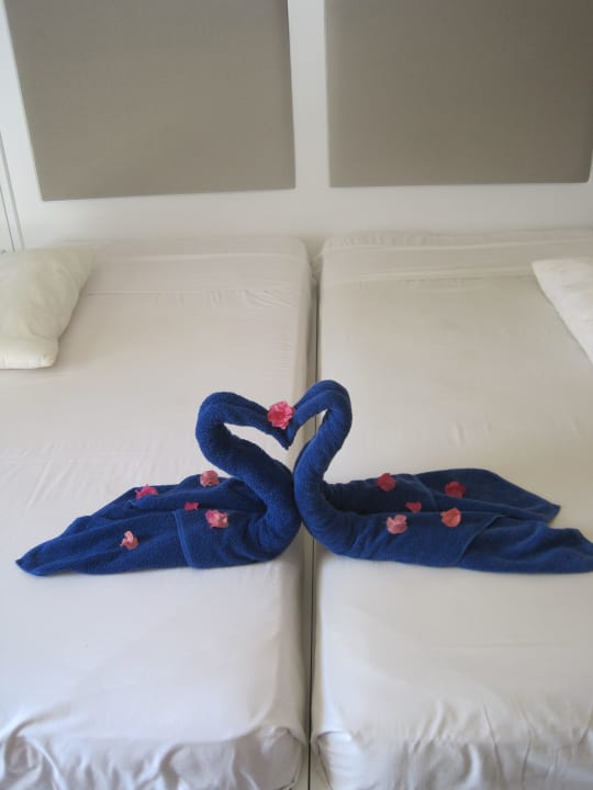 Schön gemacht...unser Bett Calimera Yati Beach