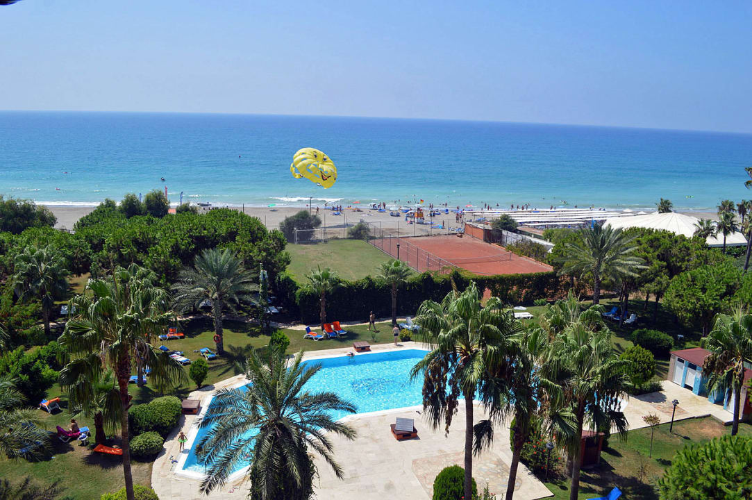 Ausblick aus dem A-Block 5. Stock Club Turtas Beach Hotel