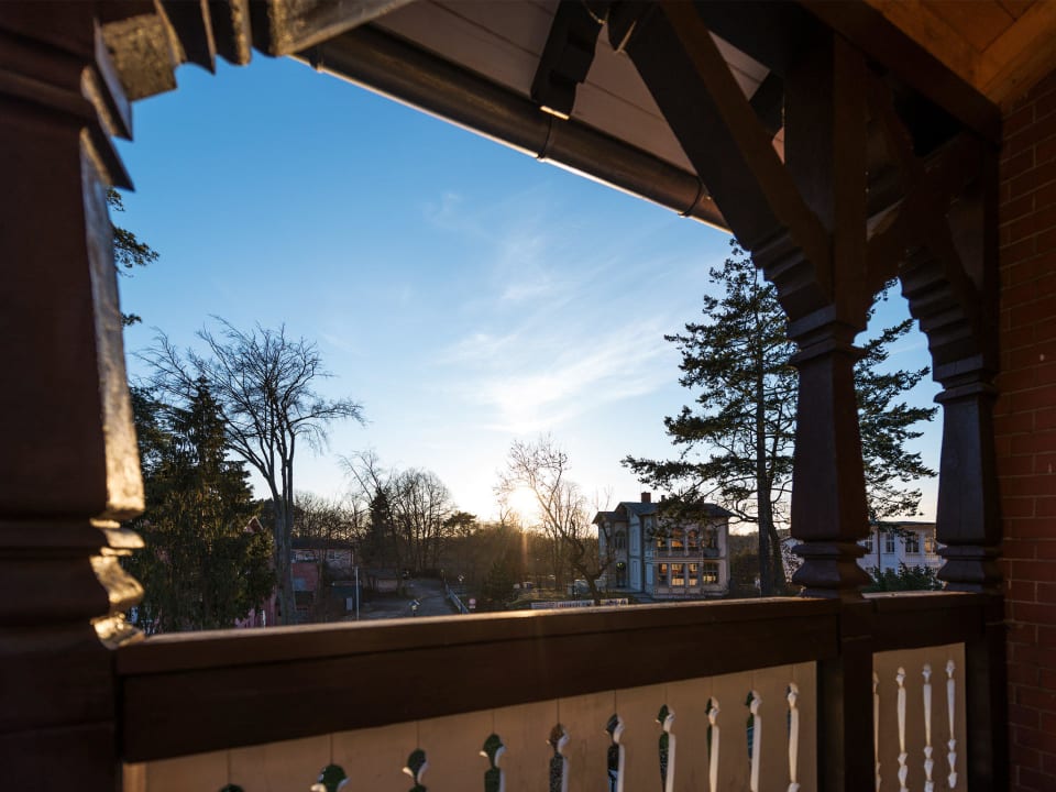 Balkon und Ausblick -Einzelzimmer/2 Balkons 1.OG  Villa Neptun